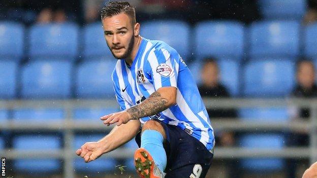 Coventry City striker Adam Armstrong