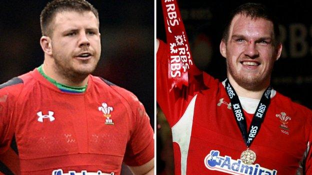 Rob Evans (left) & Gethin Jenkins