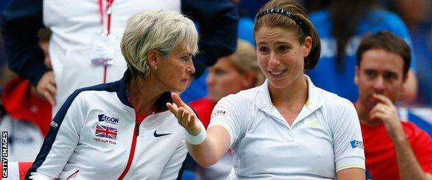 Judy Murray and Johanna Konta