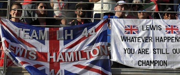 Lewis Hamilton fans