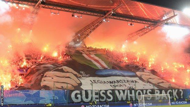 Legia Warsaw fans