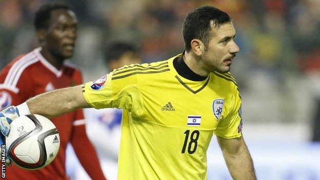 Ofir Marciano in action for Israel