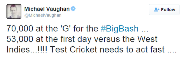 Michael Vaughan tweet