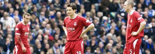 Aberdeen were humiliated 4-3 by Queen of the South in 2008