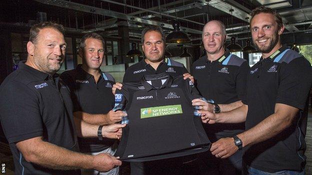 Dave Rennie and the Glasgow Warriors coaching team