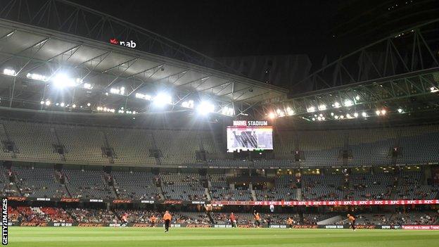 A general view of Melbourne's Marvel Stadium during a men's Big Bash League game