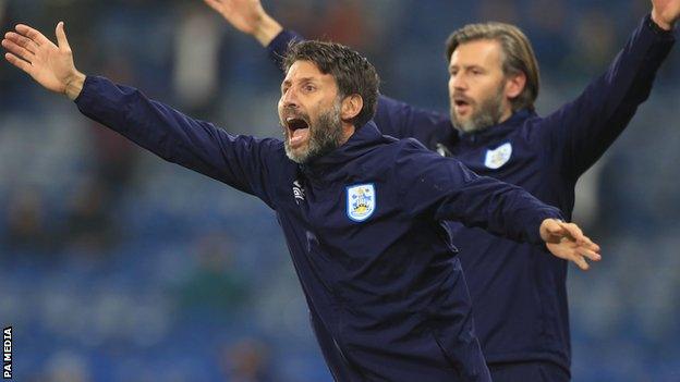 Danny Cowley (left) with brother and assistant Nicky Cowley