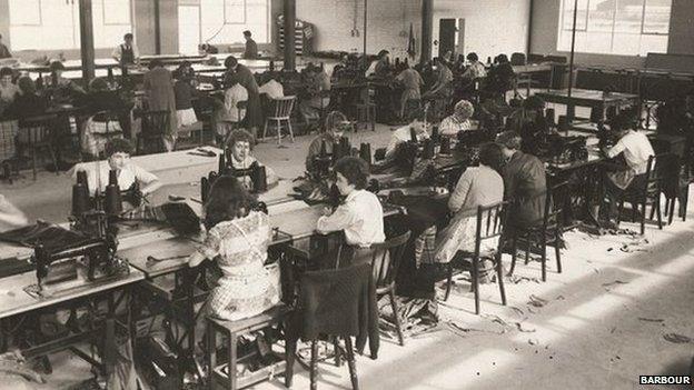 Barbour factory in days gone by