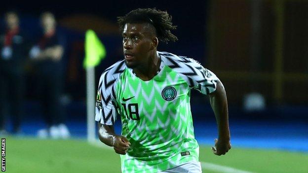 Nigeria and Everton's Alex Iwobi