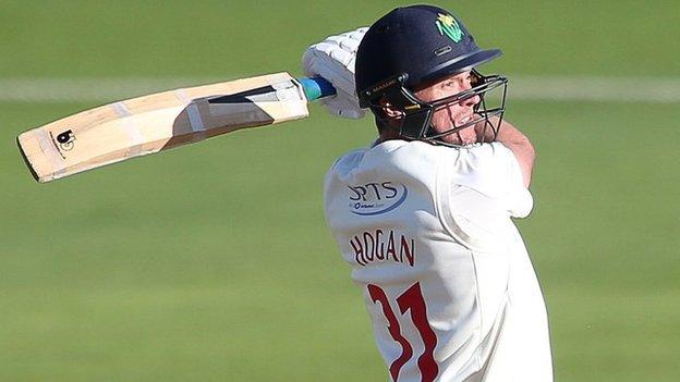 Michael Hogan in action