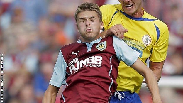 Burnley striker Jason Gilchrist