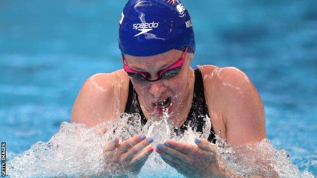 Scottish swimmer Hannah Miley