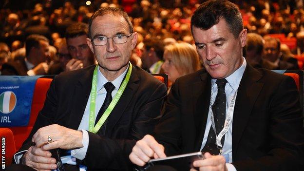 Martin O'Neill and Roy Keane