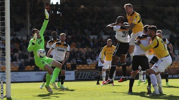 Bolton's David Wheater scores against Port Vale