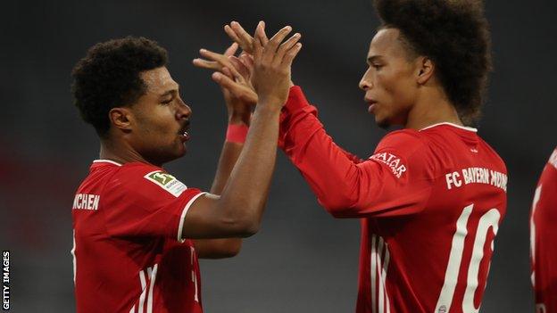 Serge Gnabry and Leroy Sane