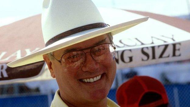 Larry Hagman at the 1984 Dallas Grand Prix