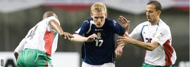 Gary Teale in action against Bulgaria