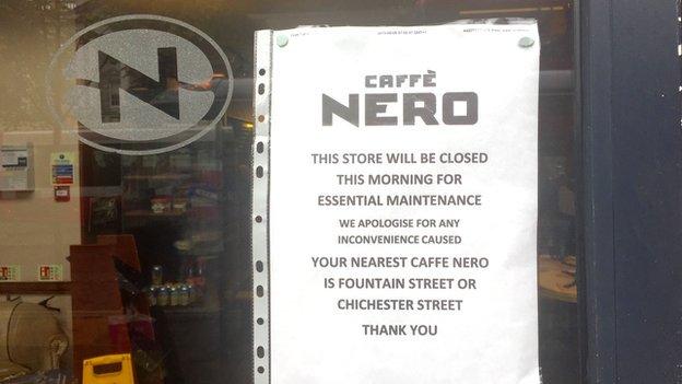 Caffe Nero notice