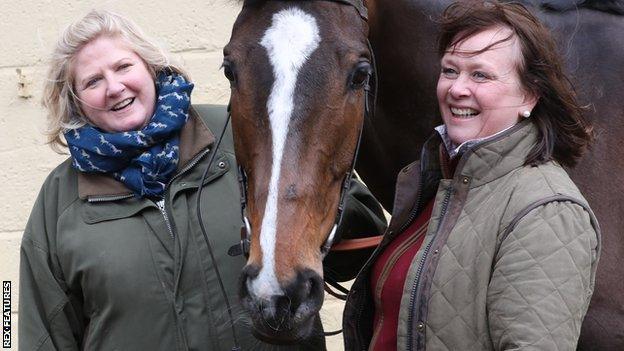 Belinda McClung and Debs Thomson with One For Arthur