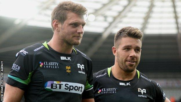 Dan Biggar and Rhys Webb