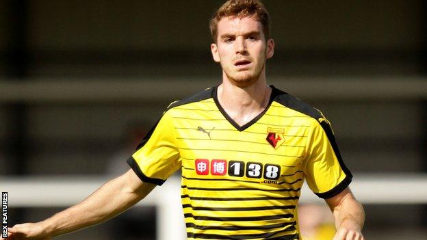 Tommie Hoban in action for Watford