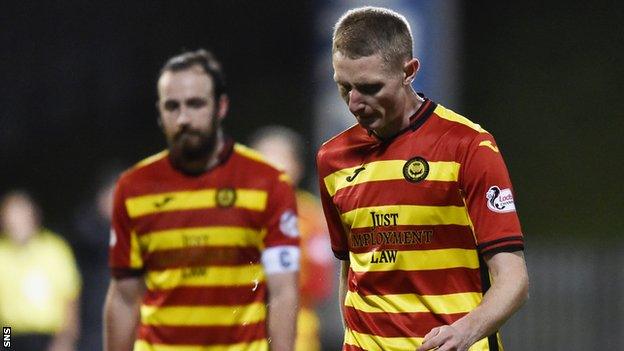 Chris Erskine is left disappointed with Partick Thistle