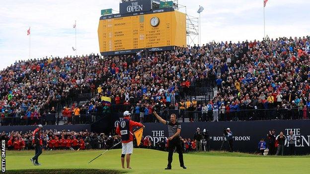 Henrik Stenson wins the Open at Royal Troon