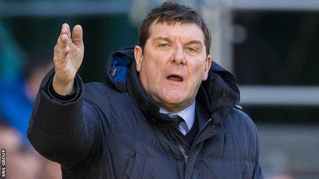 St Johnstone manager Tommy Wright