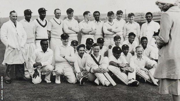 The Caribbean Cricket Club team after a match in Yorkshire