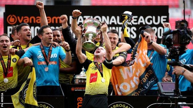 Harrogate celebrate promotion