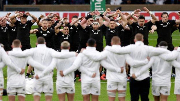 England face the haka