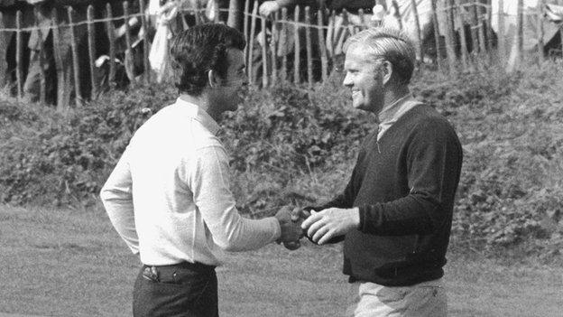 Tony Jacklin and Jack Nicklaus