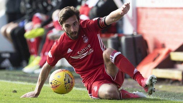 Aberdeen midfielder Graeme Shinnie