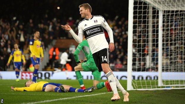 Andre Schurrle celebrates scoring against Southampton