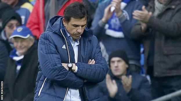 Chris Coleman endured a frustrating afternoon on his return to the Cardiff City Stadium as his Sunderland side lost 4-0