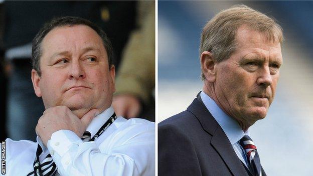 Mike Ashley and Dave King