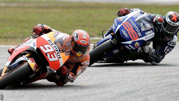 Marc Marquez and Jorge Lorenzo