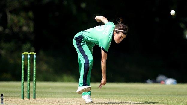 Irish medium pace bowler Lara Maritz