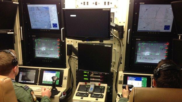 Inside the drone cockpit