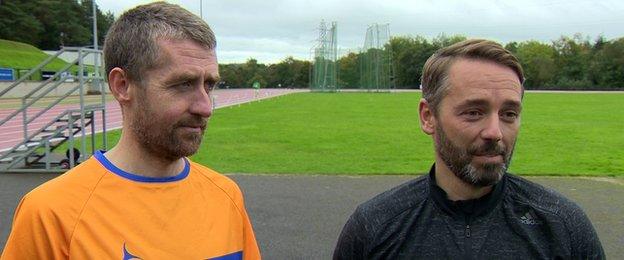 Tyrone native Paul Gorman (left) and Belfast man Barry Reid