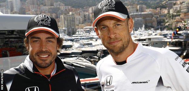 Fernando Alonso and Jenson Button