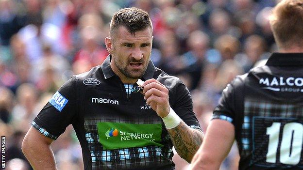 Rory Hughes in action for Glasgow Warriors