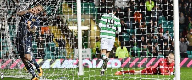 Celtic beat Motherwell 5-0 in August 2016 to begin a run of 31 domestic cup wins