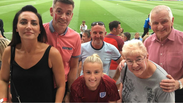 Leah Williamson and family