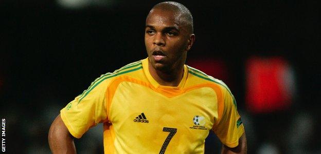 Quinton Fortune in action for South Africa