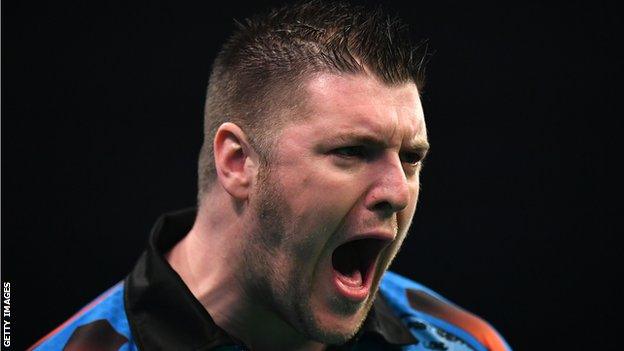 Daryl Gurney reached the quarter-finals of the 2017 PDC World Championship