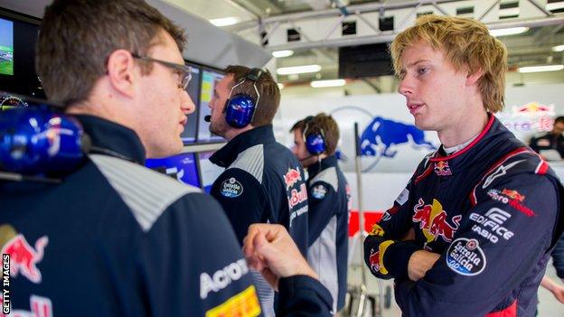 Toro Rosso's F1 driver Brendon Hartley