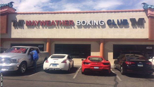 Floyd Mayweather gym in Las Vegas