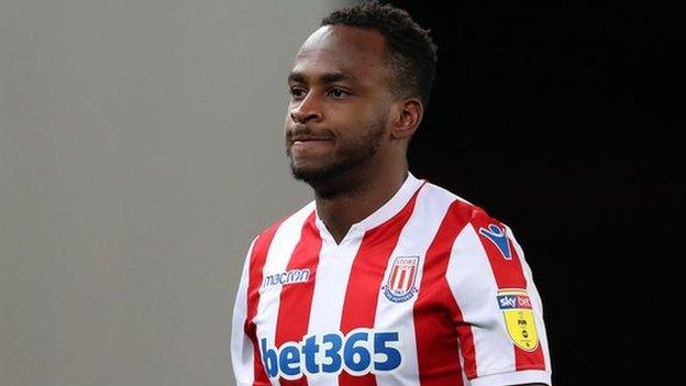 Saido Berahino in action for Stoke City