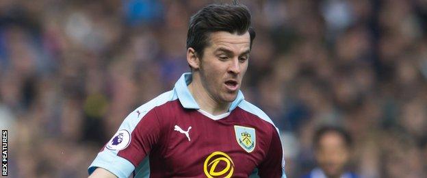 Burnley midfielder Joey Barton